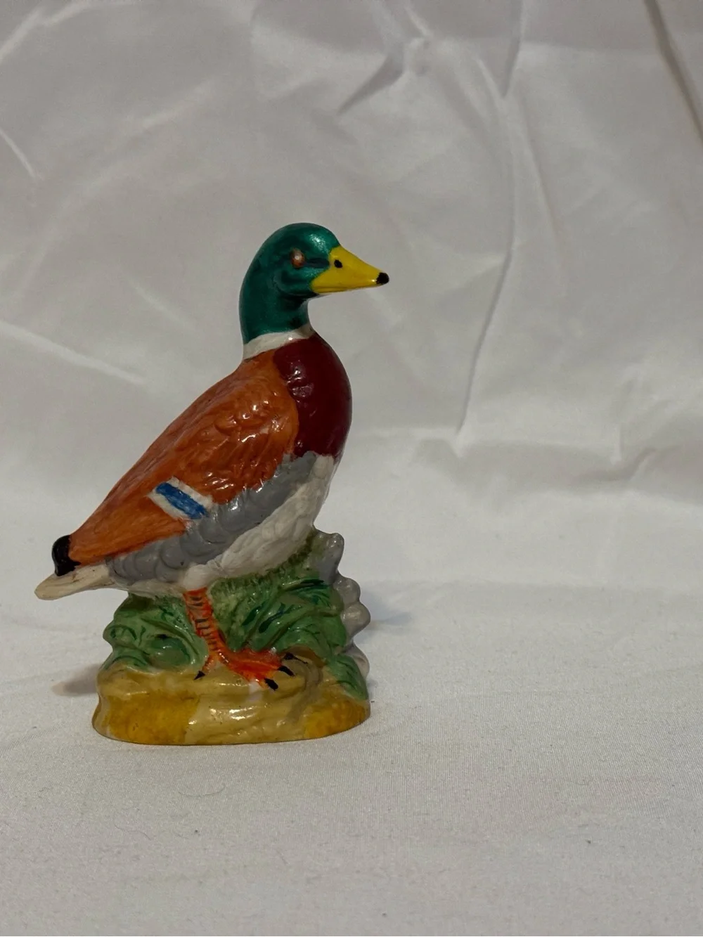 Hand-Painted Mallard Duck Figurine - Multicolor
